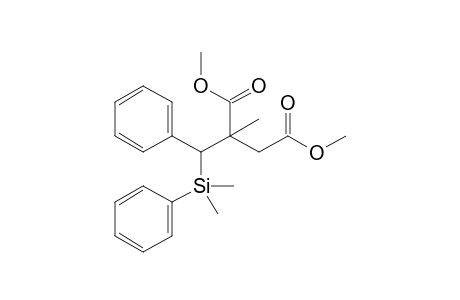 Methyl (2RS,3SR)-3-dimethyl(phenyl)silyl-2-methoxycarbonylmethyl-2-methyl-3-phenylpropanoate