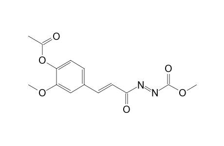 Methyl 2-[(2E)-3-(4-acetoxy-3-methoxyphenyl)prop-2-enoyl]-diazenecarboxylate