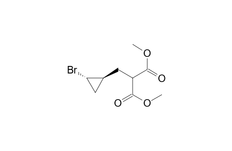 Propanedioic acid, [(2-bromocyclopropyl)methyl]-, dimethyl ester, trans-