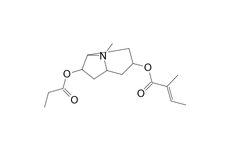 8-Methyl-6-(propionyloxy)-8-azabicyclo[3.2.1]oct-3-yl (2E)-2-methyl-2-butenoate