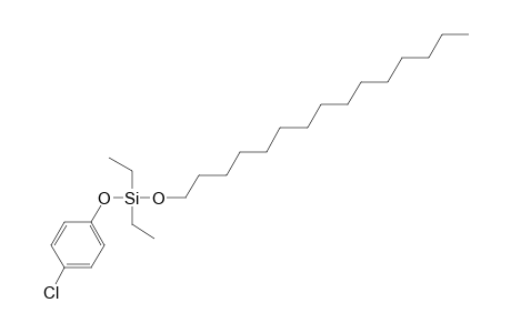 Silane, diethyl(4-chlorophenoxy)pentadecyloxy-