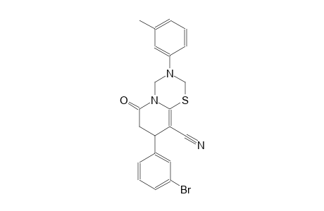 2H,6H-pyrido[2,1-b][1,3,5]thiadiazine-9-carbonitrile, 8-(3-bromophenyl)-3,4,7,8-tetrahydro-3-(3-methylphenyl)-6-oxo-