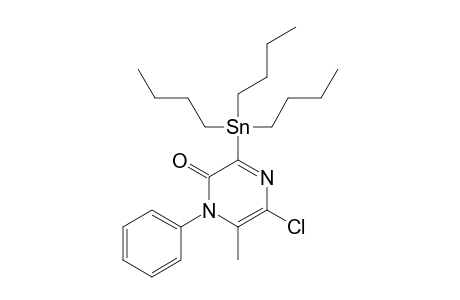 5-CHLORO-6-METHYL-1-PHENYL-3-TRIBUTYLSTANNYLPYRAZIN-2(1H)-ONE
