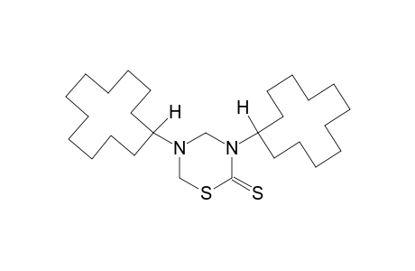 3,5-dicyclododecyltetrahydro-2H-1,3,5-thiadiazine-2-thione