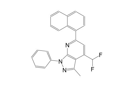 4-(difluoromethyl)-3-methyl-6-(1-naphthyl)-1-phenyl-1H-pyrazolo[3,4-b]pyridine
