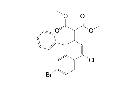 Dimethyl (E)-2-(4-(4-bromophenyl)-4-chloro-1-phenylbut-3-en-2-yl)malonate