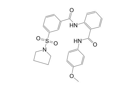 benzamide, N-(4-methoxyphenyl)-2-[[3-(1-pyrrolidinylsulfonyl)benzoyl]amino]-