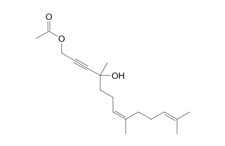 (7Z)-4,8,12-Trimethyl-4-hydroxytrideca-7,11-dien-2-ynyl acetate