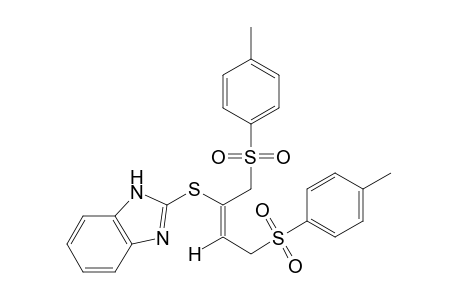 (E)-2-{{3-(p-tolylsulfonyl)-1-[(p-tolylsulfonyl)methyl]propenyl}thio}benzimidazole