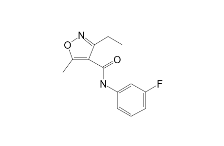 3-Ethyl-N-(3-fluorophenyl)-5-methyl-4-isoxazolecarboxamide