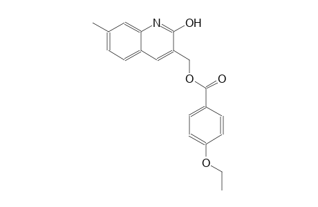 (2-hydroxy-7-methyl-3-quinolinyl)methyl 4-ethoxybenzoate