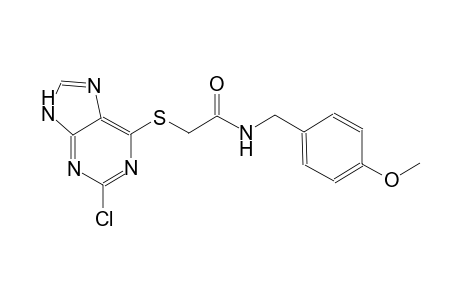 acetamide, 2-[(2-chloro-9H-purin-6-yl)thio]-N-[(4-methoxyphenyl)methyl]-