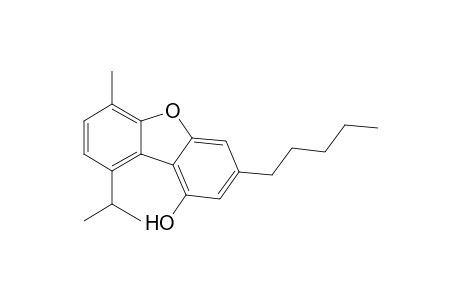 3-Amyl-9-isopropyl-6-methyl-dibenzofuran-1-ol
