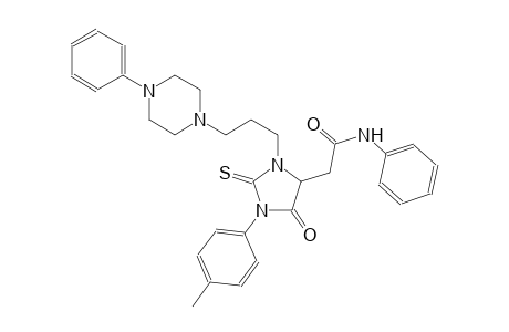 4-imidazolidineacetamide, 1-(4-methylphenyl)-5-oxo-N-phenyl-3-[3-(4-phenyl-1-piperazinyl)propyl]-2-thioxo-