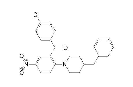 methanone, (4-chlorophenyl)[5-nitro-2-[4-(phenylmethyl)-1-piperidinyl]phenyl]-
