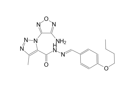 1-(4-amino-1,2,5-oxadiazol-3-yl)-N'-[(E)-(4-butoxyphenyl)methylidene]-4-methyl-1H-1,2,3-triazole-5-carbohydrazide