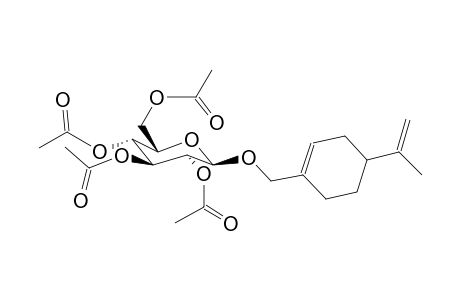 (4-Isopropenyl-cyclohex-1-enylmethyl)-2,3,4,6-tetra-O-acetyl-b-d-glucopyranoside