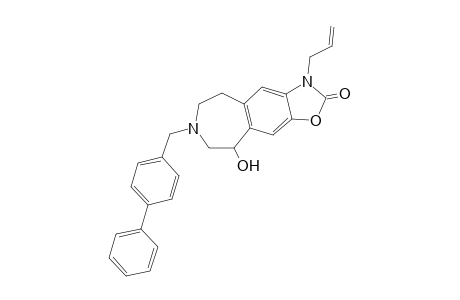 3-Allyl-9-hydroxy-7-(4-phenylbenzyl)-3,5,6,7,8,9-hexahydrooxazolo[4,5-h]-[3]benzazepin-2-one