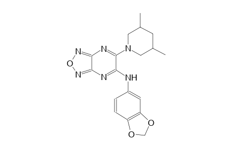 [1,2,5]oxadiazolo[3,4-b]pyrazin-5-amine, N-(1,3-benzodioxol-5-yl)-6-(3,5-dimethyl-1-piperidinyl)-
