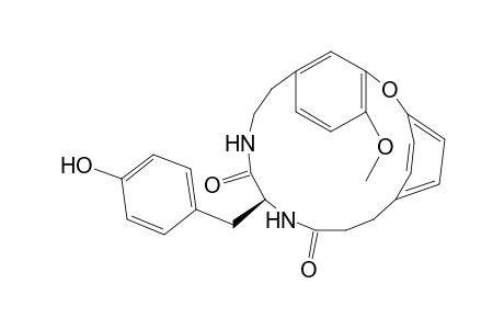 2-Oxa-10,13-diazatricyclo[15.2.2.13,7]docosa-3,5,7(22),17,19,20-hexaene-11,14-dione, 12-[(4-hydroxyphenyl)methyl]-4-methoxy-, (S)-