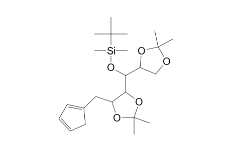 4-O-[(TERT.-BUTYL)-DIMETHYLSILYL]-1-C-(CYCLOPENTA-1',3'-DIENYL)-1-DEOXY-2,3:5,6-DI-O-ISOPROPYLIDENE-D-MANNITOL