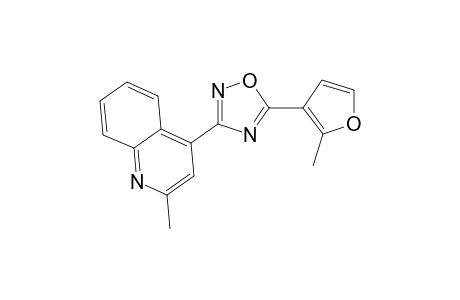 Quinoline, 2-methyl-4-[5-(2-methyl-3-furanyl)-1,2,4-oxadiazol-3-yl]-