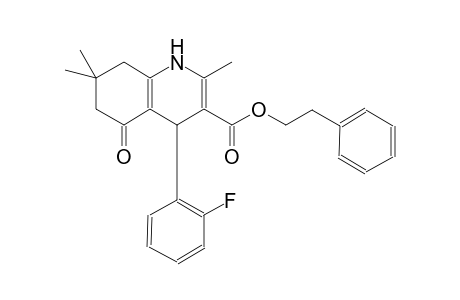 4-(2-fluorophenyl)-5-keto-2,7,7-trimethyl-1,4,6,8-tetrahydroquinoline-3-carboxylic acid phenethyl ester