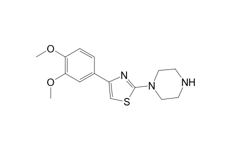 4-(3,4-dimethoxyphenyl)-2-(piperazin-1-yl)-1,3-thiazole