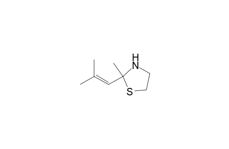 2-Methyl-2-(2-methyl-1-propenyl)-thiazolidine