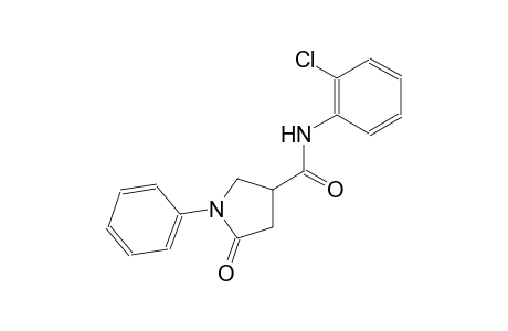 N-(2-chlorophenyl)-5-oxo-1-phenyl-3-pyrrolidinecarboxamide