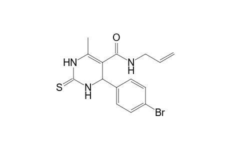 N-Allyl-1,2,3,4-tetrahydro-6-methyl-4-(4-bromophenyl)-2-thioxopyrimidine-5-carboxamide