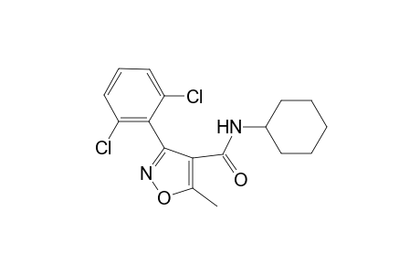 Isoxazole-4-carboxamide, 3-(2,6-dichlorophenyl)-5-methyl-N-cyclohexyl-