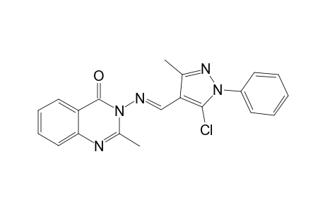 3-[(E)-(5-chloranyl-3-methyl-1-phenyl-pyrazol-4-yl)methylideneamino]-2-methyl-quinazolin-4-one