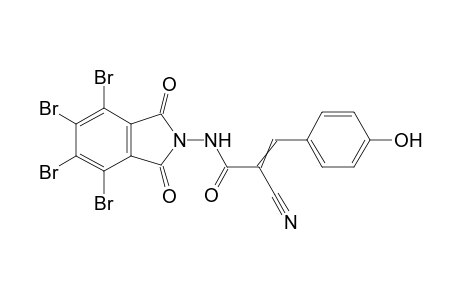 2-Cyano-3-(4-hydroxyphenyl)-N-(4,5,6,7-tetrabromo-1,3-dioxoisoindolin-2-yl)acrylamide