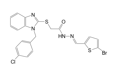 acetic acid, [[1-[(4-chlorophenyl)methyl]-1H-benzimidazol-2-yl]thio]-, 2-[(E)-(5-bromo-2-thienyl)methylidene]hydrazide