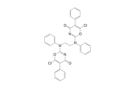 N,N'-Diphenyl-N,N'-bis(6-chloro-4-oxo-5-phenyl-4H-1,3-oxazin-2-yl)-1,2-ethanediamine