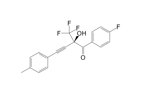 (R)-1-(4-fluorophenyl)-2-hydroxy-4-p-tolyl-2-(trifluoromethyl)but-3-yn-1-one