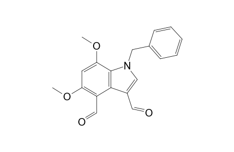 5,7-Dimethoxy-1-benzylindole-3,4-dicarbaldehyde