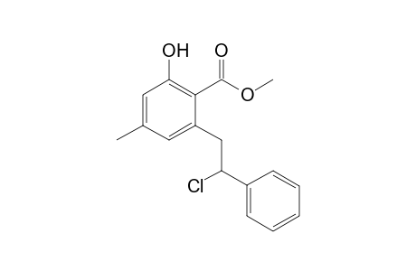 Methyl-2-(2-chloro-2-phenylethyl)-6-hydroxy-4-methylbenzoate