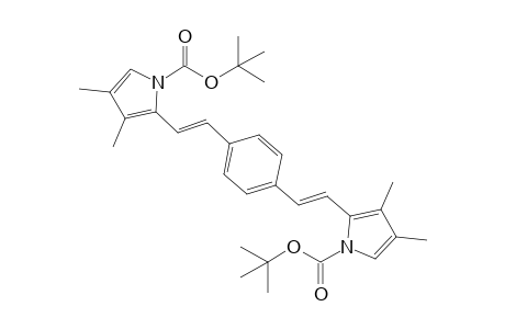 (E,E)-1,4-Bis[2'-(1"-tert-butoxycarbonyl-3",4"-dimethyl-[1"H]pyrrol-2"-yl)vinyl]benzene