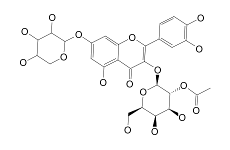 QUERCETIN-3-O-BETA-(2''-ACETYL)-GALACTOPYRANOSIDE-7-O-ALPHA-ARABINOPYRANOSIDE