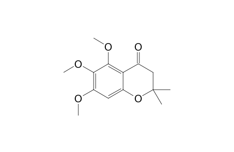 5,6,7-TRIMETHOXY-2,2-DIMETHYL-4-CHROMANONE