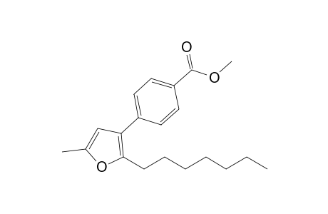 2-Heptyl-3-(4'-methoxycarbonylphenyl)-5-methylfuran