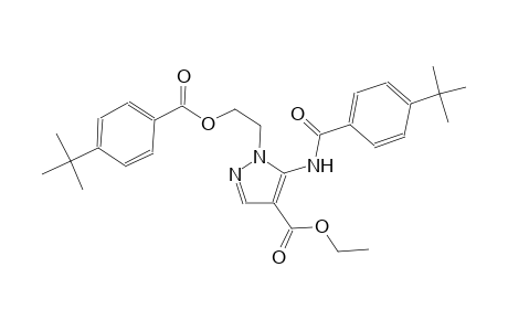 1H-pyrazole-4-carboxylic acid, 5-[[4-(1,1-dimethylethyl)benzoyl]amino]-1-[2-[[4-(1,1-dimethylethyl)benzoyl]oxy]ethyl]-,