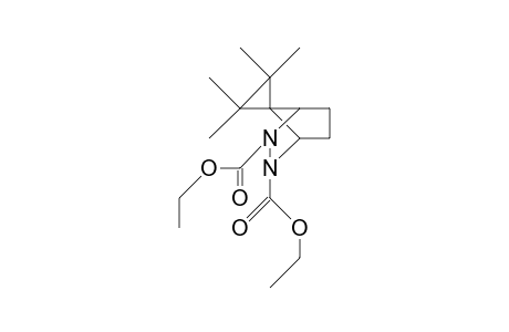 2,3-Dicarboethoxy-2,3-diaza-bicyclo(2.2.1)heptane-7-spiro-tetramethyl-cyclopropane