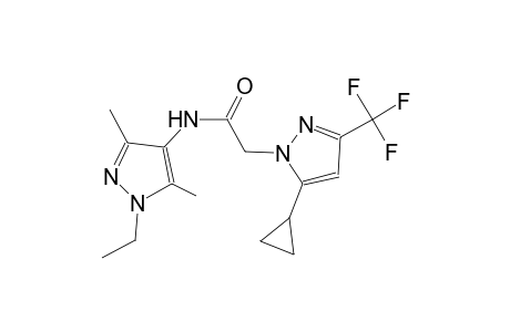 2-[5-cyclopropyl-3-(trifluoromethyl)-1H-pyrazol-1-yl]-N-(1-ethyl-3,5-dimethyl-1H-pyrazol-4-yl)acetamide