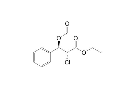 Ethyl 2-chloro-3-(formyloxy)-3-phenylpropanoate