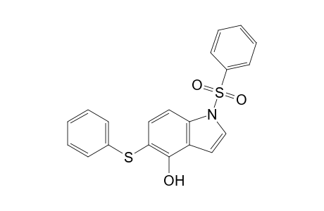 1-(benzenesulfonyl)-5-(phenylthio)-4-indolol