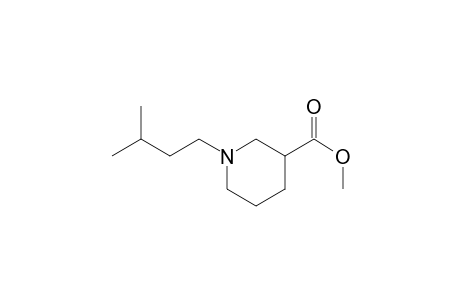 3-Piperidinecarboxylic acid, 1-(3-methylbutyl)-, methyl ester