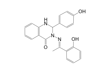 4(1H)-quinazolinone, 2,3-dihydro-2-(4-hydroxyphenyl)-3-[[(E)-1-(2-hydroxyphenyl)ethylidene]amino]-